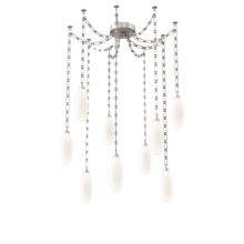 Hammerton SNB0071-09-BS-WL-CH3-L3 - Fiori Multi Light Pendant Beige Silver