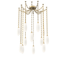 Hammerton SNB0071-12-GB-WL-CH2-L3 - Fiori Multi Light Pendant Gilded Brass