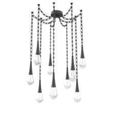 Hammerton SNB0078-09-MB-C-CH3-L1 - Raindrop Multi Light Pendant Matte Black