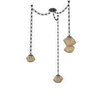 Hammerton SNB0089-03-MB-B-CH3-L3 - Mesa Multi Light Pendant Matte Black