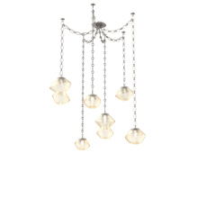 Hammerton SNB0089-06-BS-A-CH1-L3 - Mesa Multi Light Pendant Beige Silver