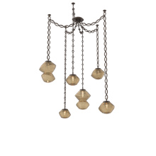Hammerton SNB0089-06-FB-B-CH2-L1 - Mesa Multi Light Pendant Flat Bronze