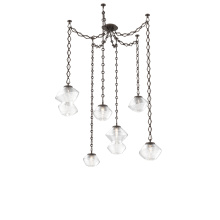 Hammerton SNB0089-06-FB-C-CH1-L3 - Mesa Multi Light Pendant Flat Bronze