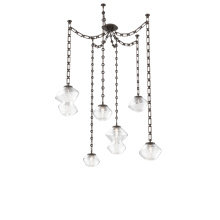 Hammerton SNB0089-06-FB-C-CH3-L1 - Mesa Multi Light Pendant Flat Bronze