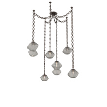 Hammerton SNB0089-06-FB-S-CH2-L1 - Mesa Multi Light Pendant Flat Bronze