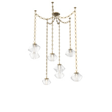 Hammerton SNB0089-06-GB-C-CH1-L1 - Mesa Multi Light Pendant Gilded Brass