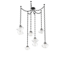 Hammerton SNB0089-06-MB-C-CH1-L3 - Mesa Multi Light Pendant Matte Black