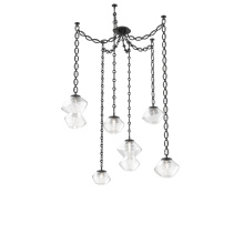 Hammerton SNB0089-06-MB-C-CH2-L3 - Mesa Multi Light Pendant Matte Black