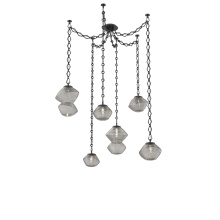 Hammerton SNB0089-06-MB-S-CH1-L1 - Mesa Multi Light Pendant Matte Black