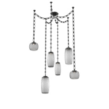 Hammerton SNB0091-06-MB-S-CH3-L1 - Vessel Round Chain 6pc Swag Multi-Pendant
