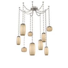 Hammerton SNB0091-09-BS-B-CH2-L3 - Vessel Multi Light Pendant Beige Silver