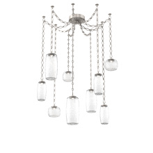 Hammerton SNB0091-09-BS-C-CH1-L3 - Vessel Multi Light Pendant Beige Silver