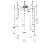 Hammerton SNB0091-09-BS-C-CH2-L3 - Vessel Multi Light Pendant Beige Silver