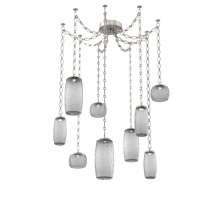 Hammerton SNB0091-09-BS-S-CH1-L3 - Vessel Multi Light Pendant Beige Silver