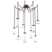 Hammerton SNB0091-09-FB-C-CH3-L3 - Vessel Multi Light Pendant Flat Bronze