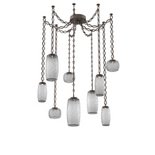 Hammerton SNB0091-09-FB-S-CH2-L1 - Vessel Multi Light Pendant Flat Bronze