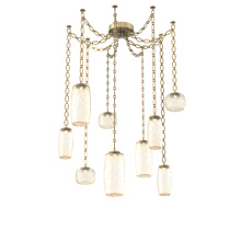 Hammerton SNB0091-09-GB-A-CH2-L1 - Vessel Multi Light Pendant Gilded Brass