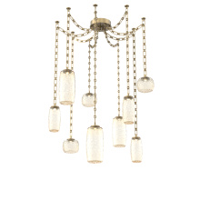 Hammerton SNB0091-09-GB-A-CH3-L3 - Vessel Multi Light Pendant Gilded Brass