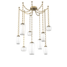 Hammerton SNB0091-09-GB-C-CH2-L1 - Vessel Multi Light Pendant Gilded Brass