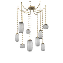 Hammerton SNB0091-09-GB-S-CH1-L3 - Vessel Multi Light Pendant Gilded Brass