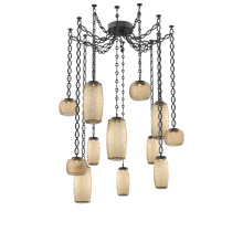 Hammerton SNB0091-12-MB-B-CH2-L1 - Vessel Round Chain 12pc Swag Multi-Pendant