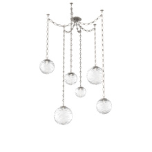 Hammerton SNB0092-06-BS-C-CH1-L1 - Gaia Multi Light Pendant Beige Silver