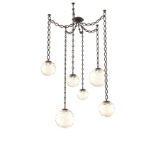 Hammerton SNB0092-06-FB-A-CH2-L3 - Gaia Multi Light Pendant Flat Bronze