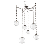 Hammerton SNB0092-06-FB-C-CH1-L3 - Gaia Multi Light Pendant Flat Bronze