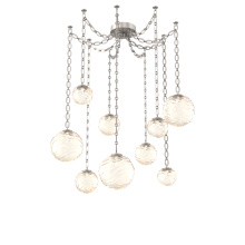 Hammerton SNB0092-09-BS-A-CH2-L3 - Gaia Multi Light Pendant Beige Silver