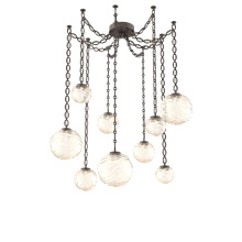 Hammerton SNB0092-09-FB-A-CH2-L3 - Gaia Multi Light Pendant Flat Bronze