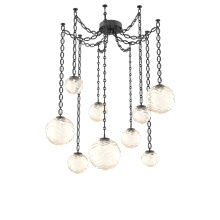 Hammerton SNB0092-09-MB-A-CH2-L3 - Gaia Multi Light Pendant Matte Black