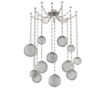 Hammerton SNB0092-12-BS-S-CH2-L1 - Gaia Multi Light Pendant Beige Silver