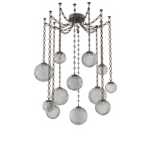 Hammerton SNB0092-12-FB-S-CH1-L1 - Gaia Round Chain 12pc Swag Multi-Pendant