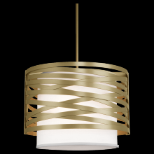 Hammerton CHB0013-18-GB-SH-001-E2 - Tempest Drum with Linen Shade - 18-Inch