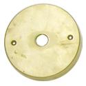 Solid brass canopy, single 1/2" NPS hole 