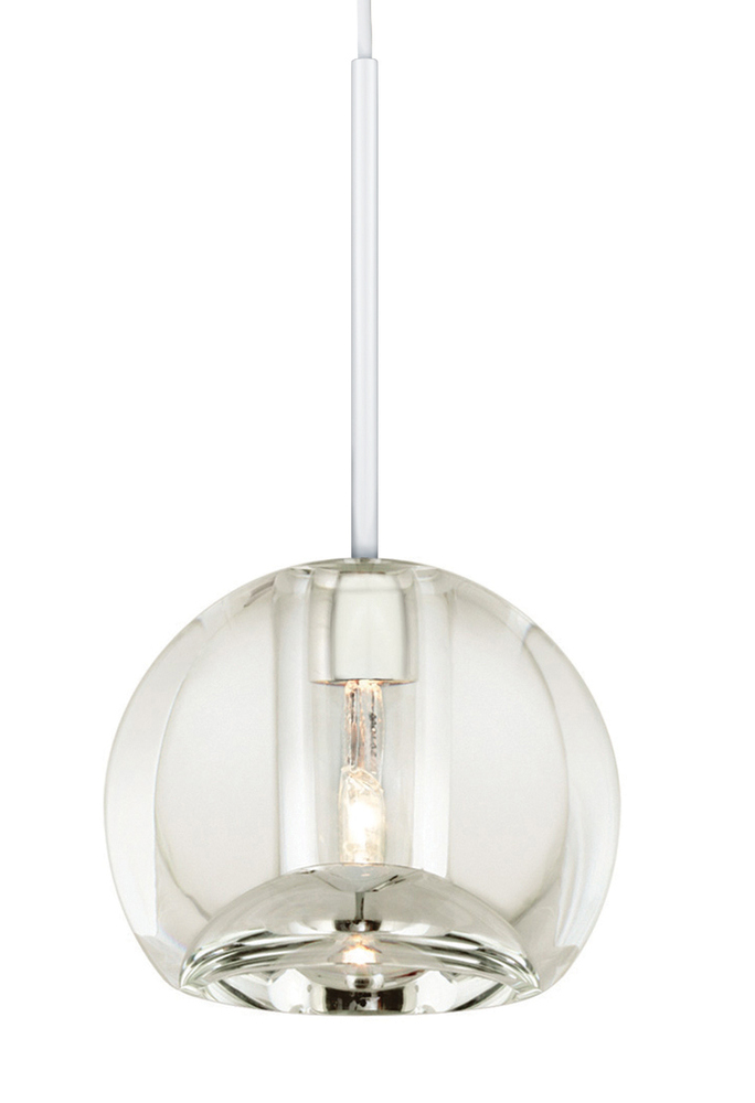 Pendant Gracie Crystal Clear White Cord LED G4 2W 110lm Monopoint