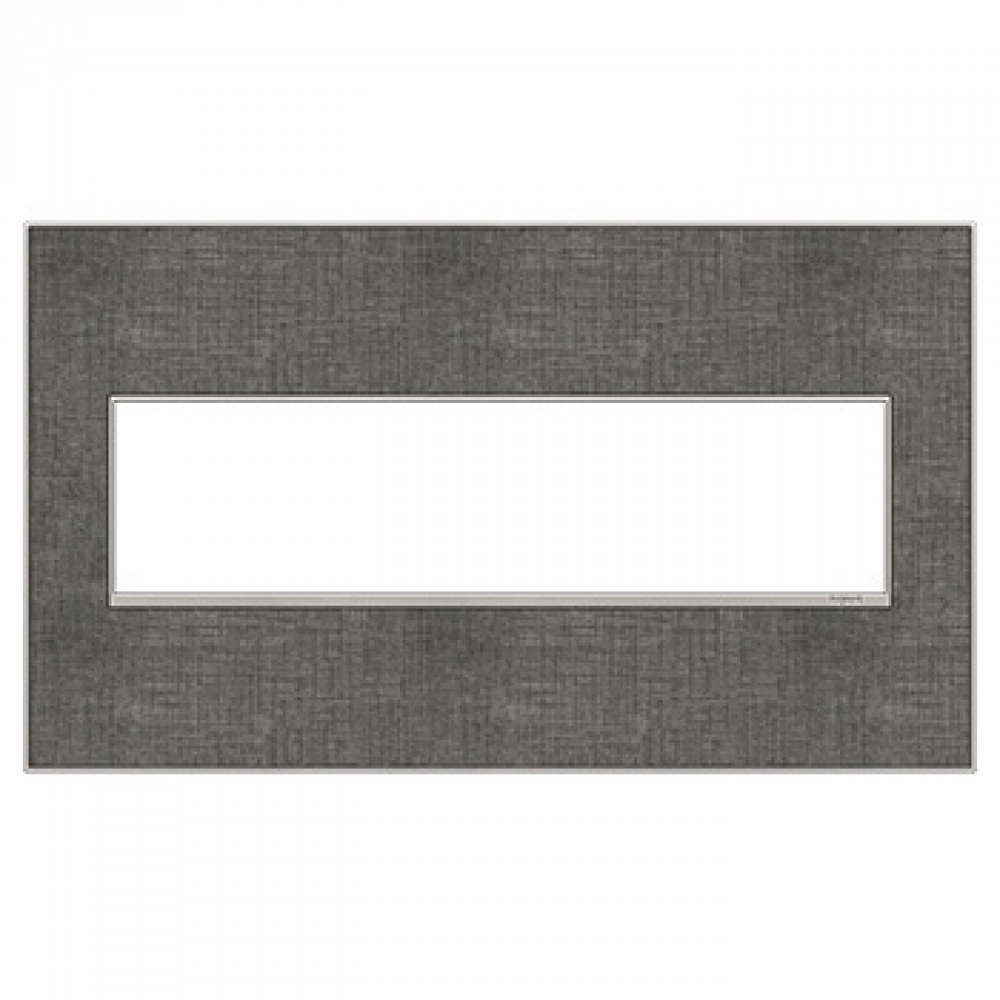adorne Slate Linen Four-Gang Screwless Wall Plate