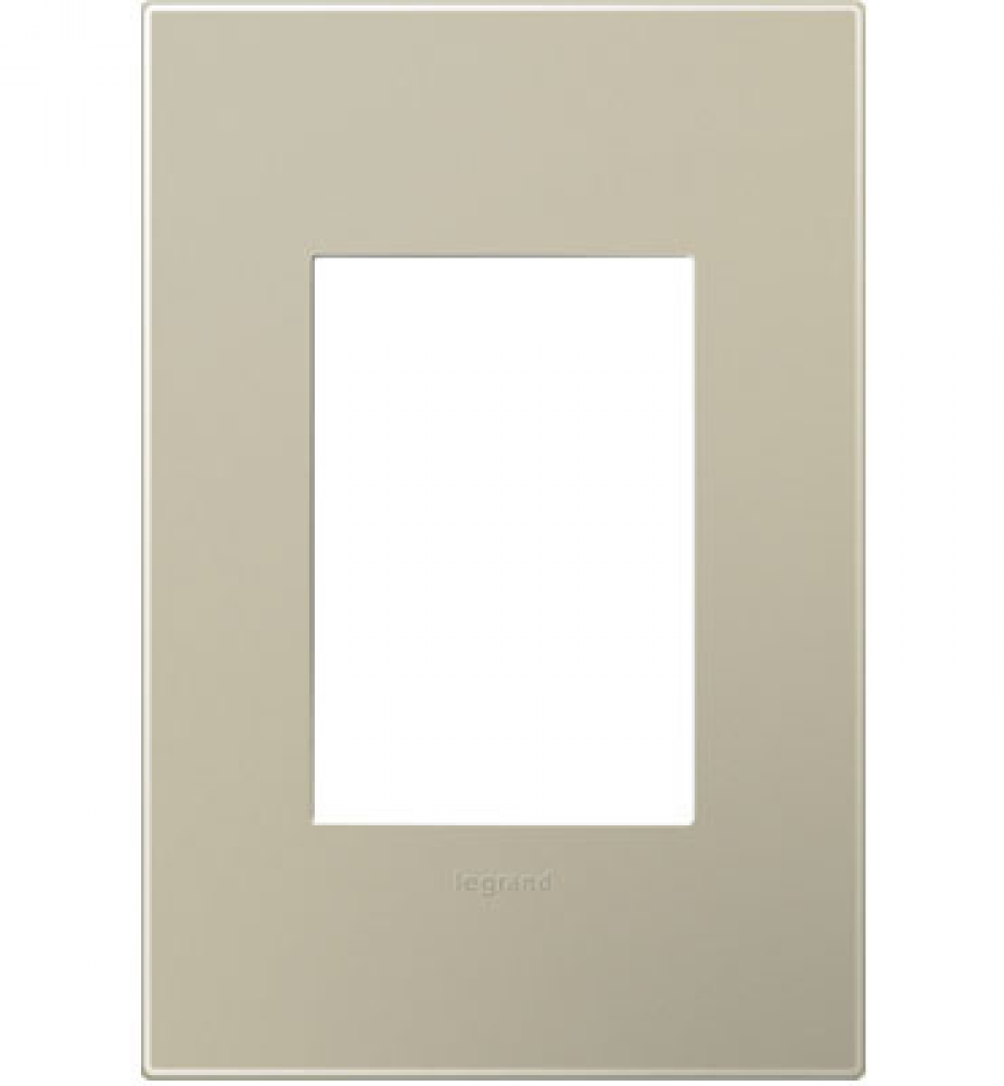 adorne Titanium One-Gang-Plus Screwless Wall Plate