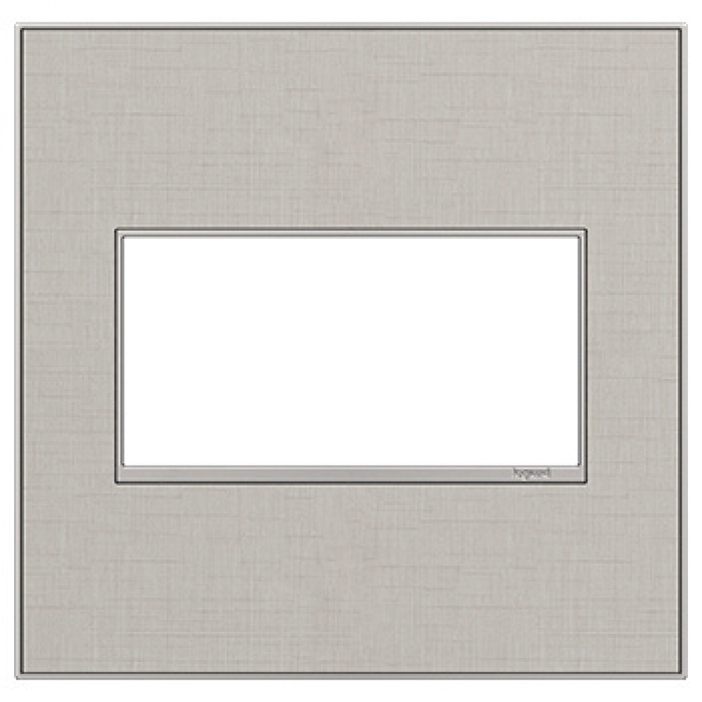 adorne True Linen Two-Gang Screwless Wall Plate