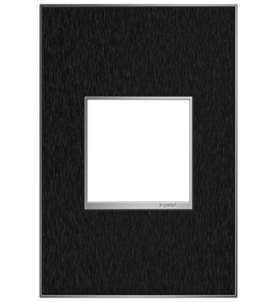 adorne Black Stainless One-Gang Screwless Wall Plate