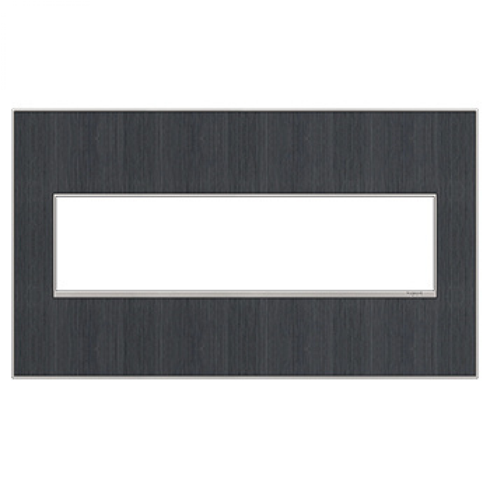 adorne Rustic Grey Four-Gang Screwless Wall Plate
