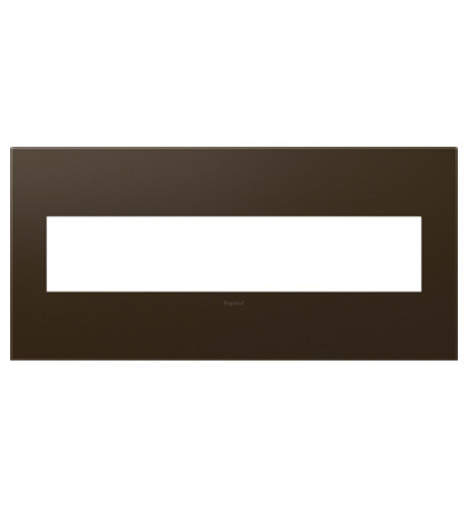 adorne Bronze Five-Gang Screwless Wall Plate