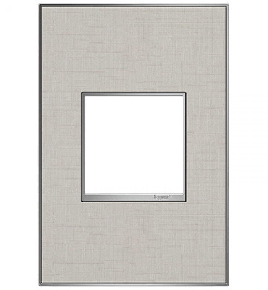 adorne True Linen One-Gang Screwless Wall Plate