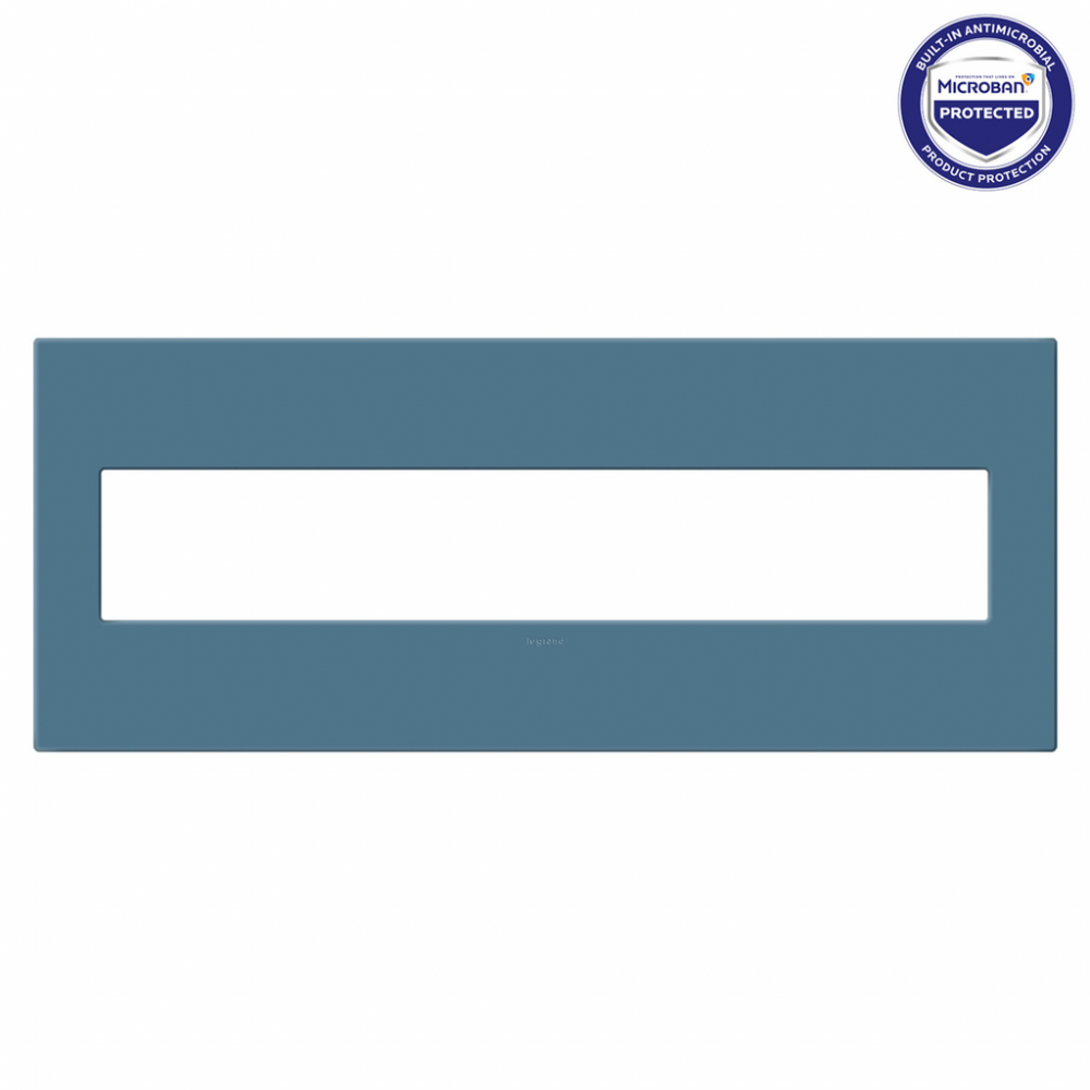 adorne Mystic Six-Gang Screwless Wall Plate with Microban