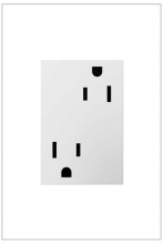 Legrand ARTR153W4 - adorne 15A Dual Tamper-Resistant Plus-Size Outlet, White