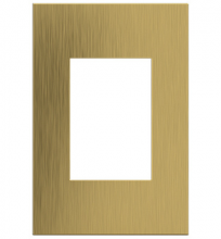 Legrand AWC1G3BSB4 - adorne Brushed Satin Brass One-Gang-Plus Screwless Wall Plate