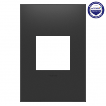 Legrand AWP1G2GR6 - adorne Graphite One-Gang Screwless Wall Plate with Microban