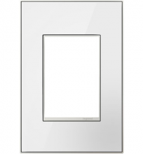 Legrand AWM1G3MW4 - adorne Mirror White One-Gang-Plus Screwless Wall Plate