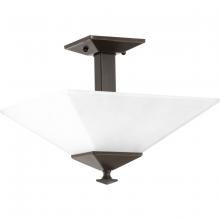 Progress P350107-020 - Clifton Heights Collection 12-3/4" Two-Light Semi-Flush