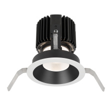 WAC US R4RD1T-WTWB-BKWT - Volta 4.5" Round Shallow Regressed Trim with LED Light Engine